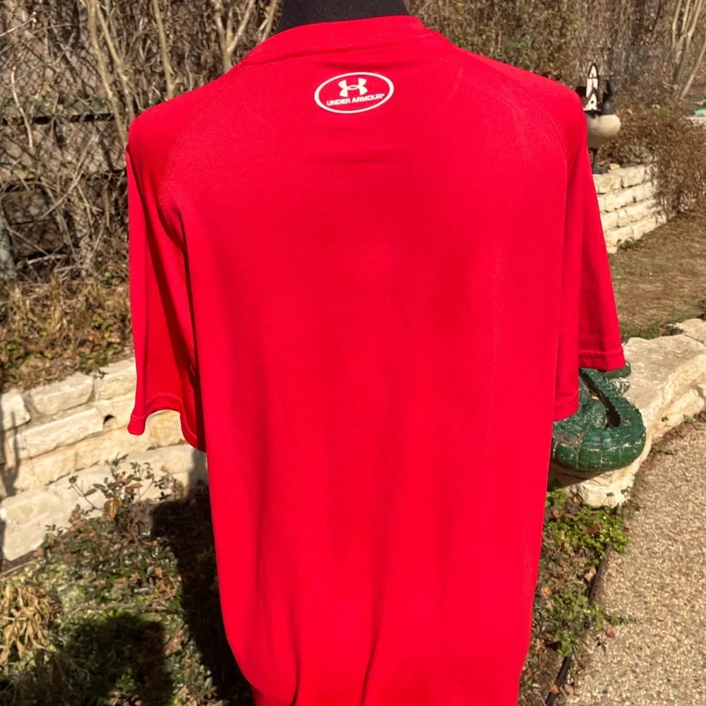 Under Armour, short sleeve, red, HeatGear, Shirt, size M - Picture 2 of 2